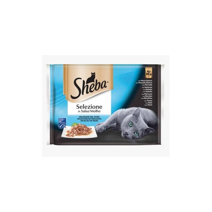 Sheba Selezione Pesce in Salsa 4x85 Gr Sheba Selezione Pesce in Salsa 4x85 Gr